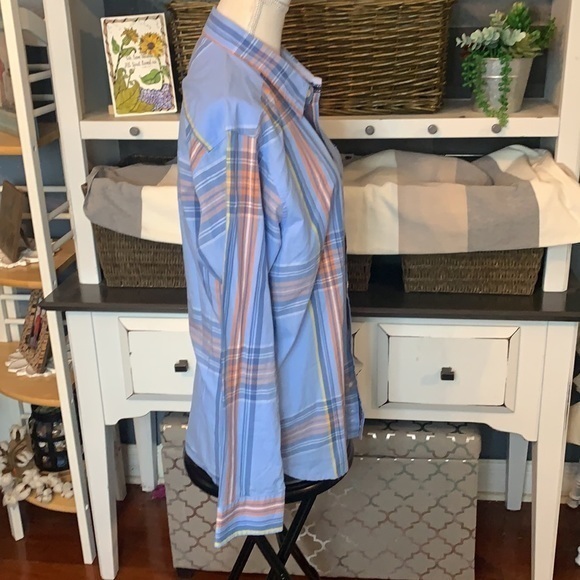 Tackle & Tide Plaid Long‎ Sleeve Button Down Large - Picture 4 of 10